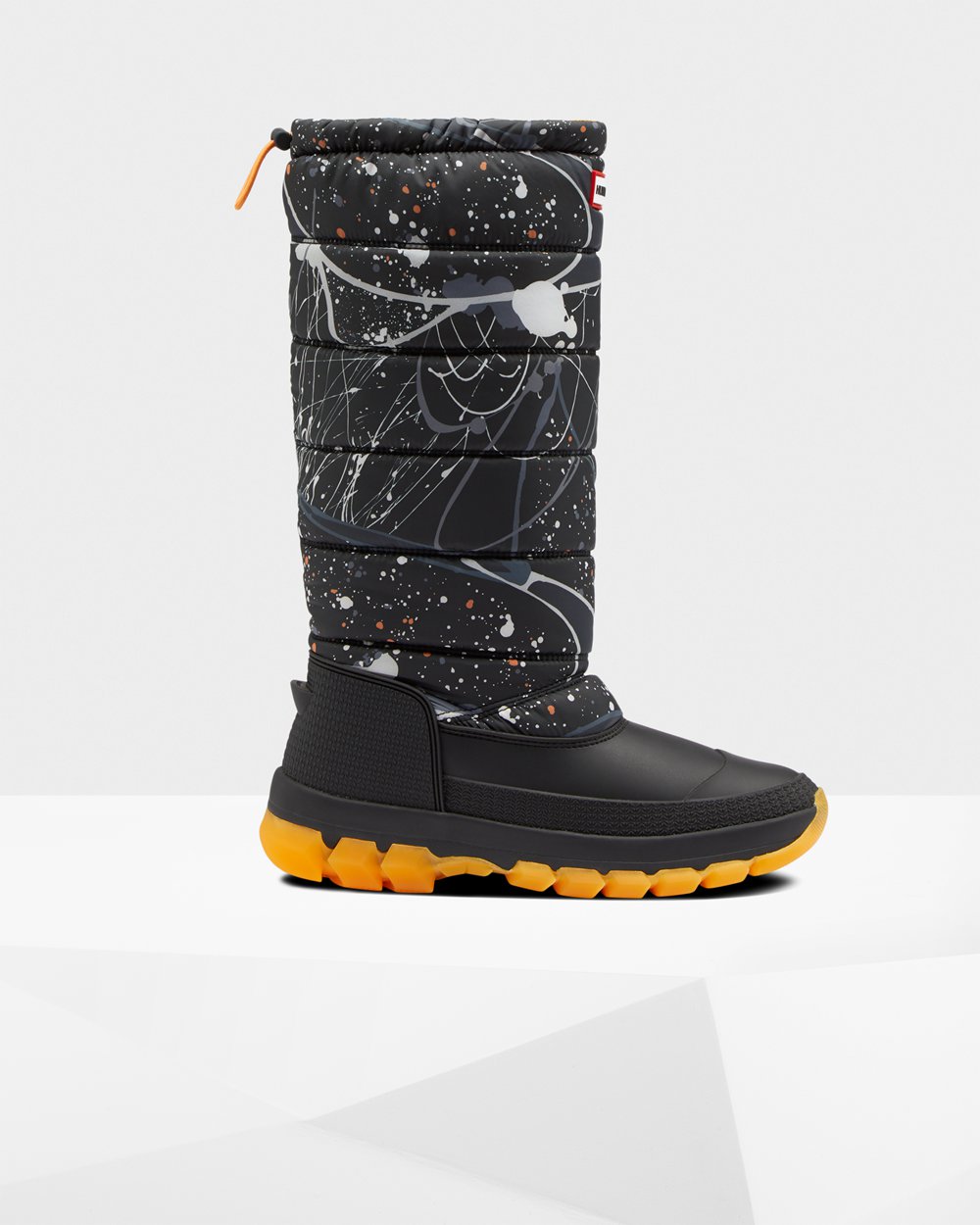 Snow Boots Dam - Hunter Original Printed Insulated Tall - Grå Svarta - 397521-KQO